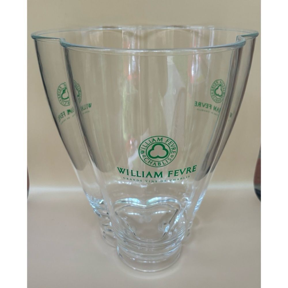 Rare New William Fevre Triple Bottle Champagne Acrylic ￼Bucket